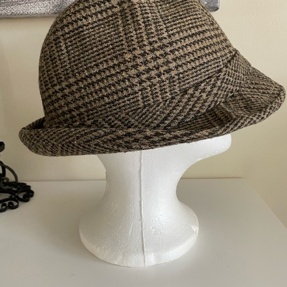 Vintage Men’s Fedora Wool Plaid Hat Union Label - Picture 2 of 14